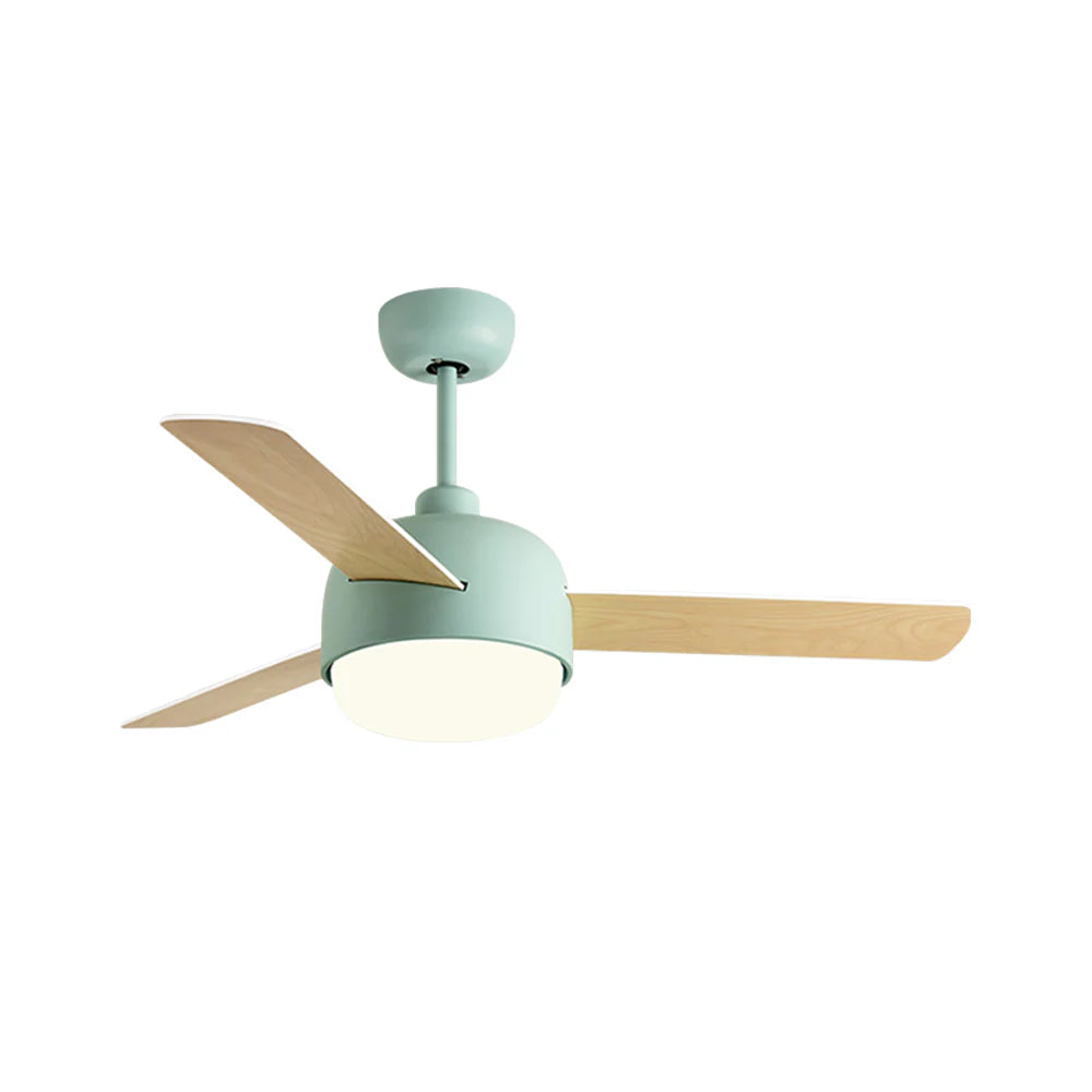 Nordic Macaron Dome Ceiling Fan Light