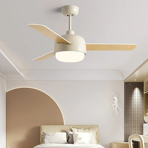 Nordic Macaron Dome Ceiling Fan Light