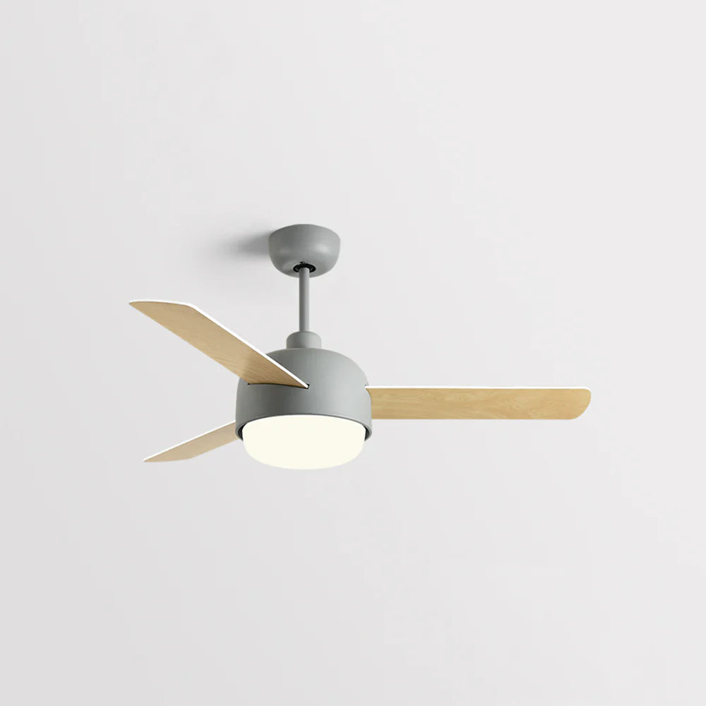 Nordic Macaron Dome Ceiling Fan Light