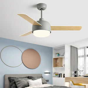 Nordic Macaron Dome Ceiling Fan Light
