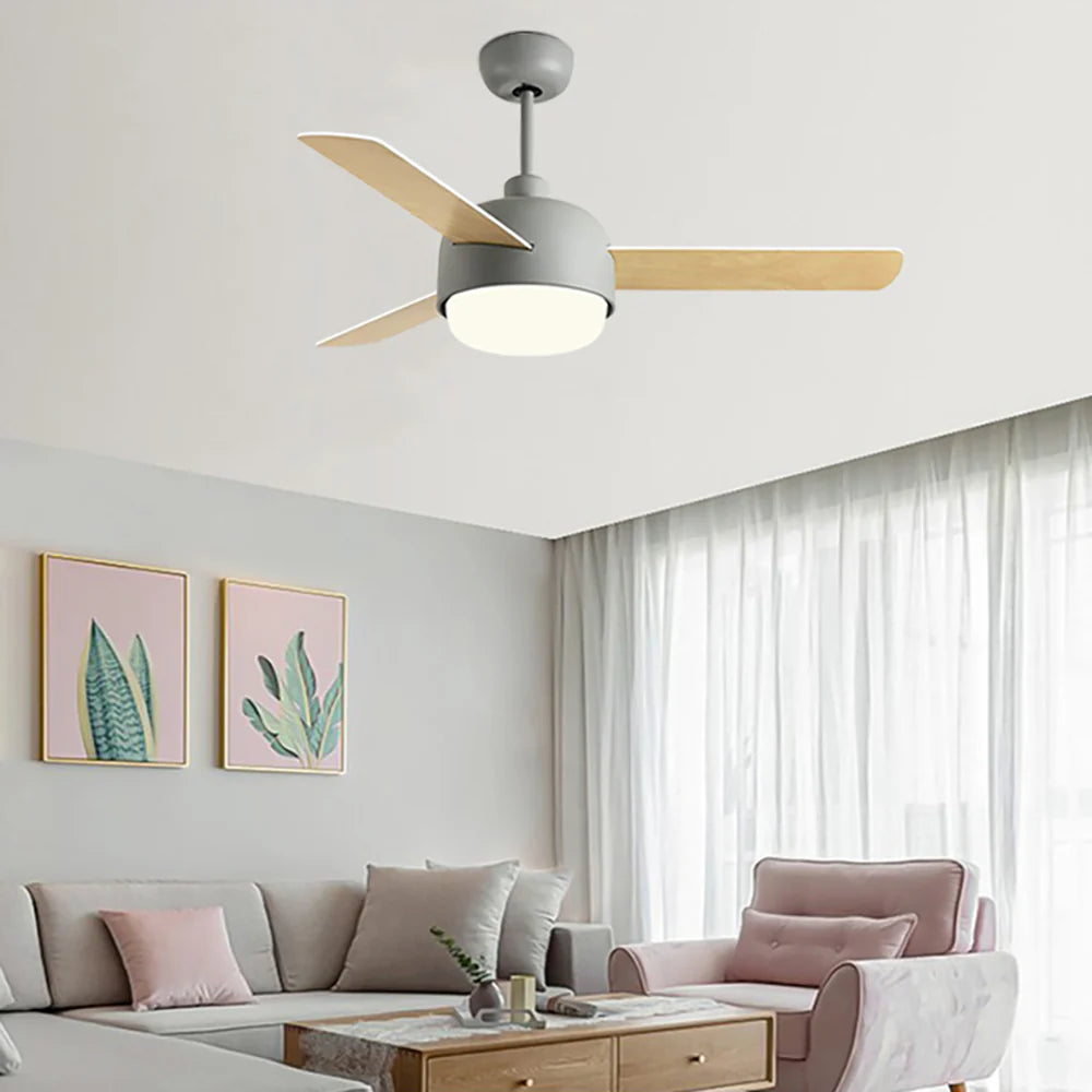 Nordic Macaron Dome Ceiling Fan Light