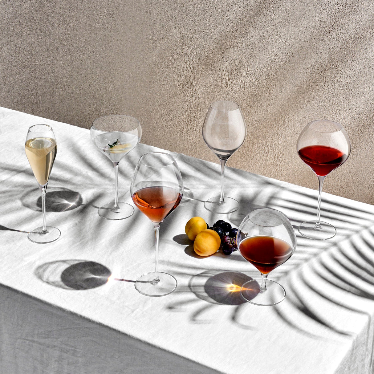 Fantasy Set of 2 White Wine Glasses Tall