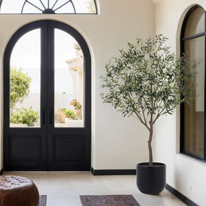 6.5' Faux Potted Olive Tree