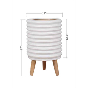 Roman White Planter