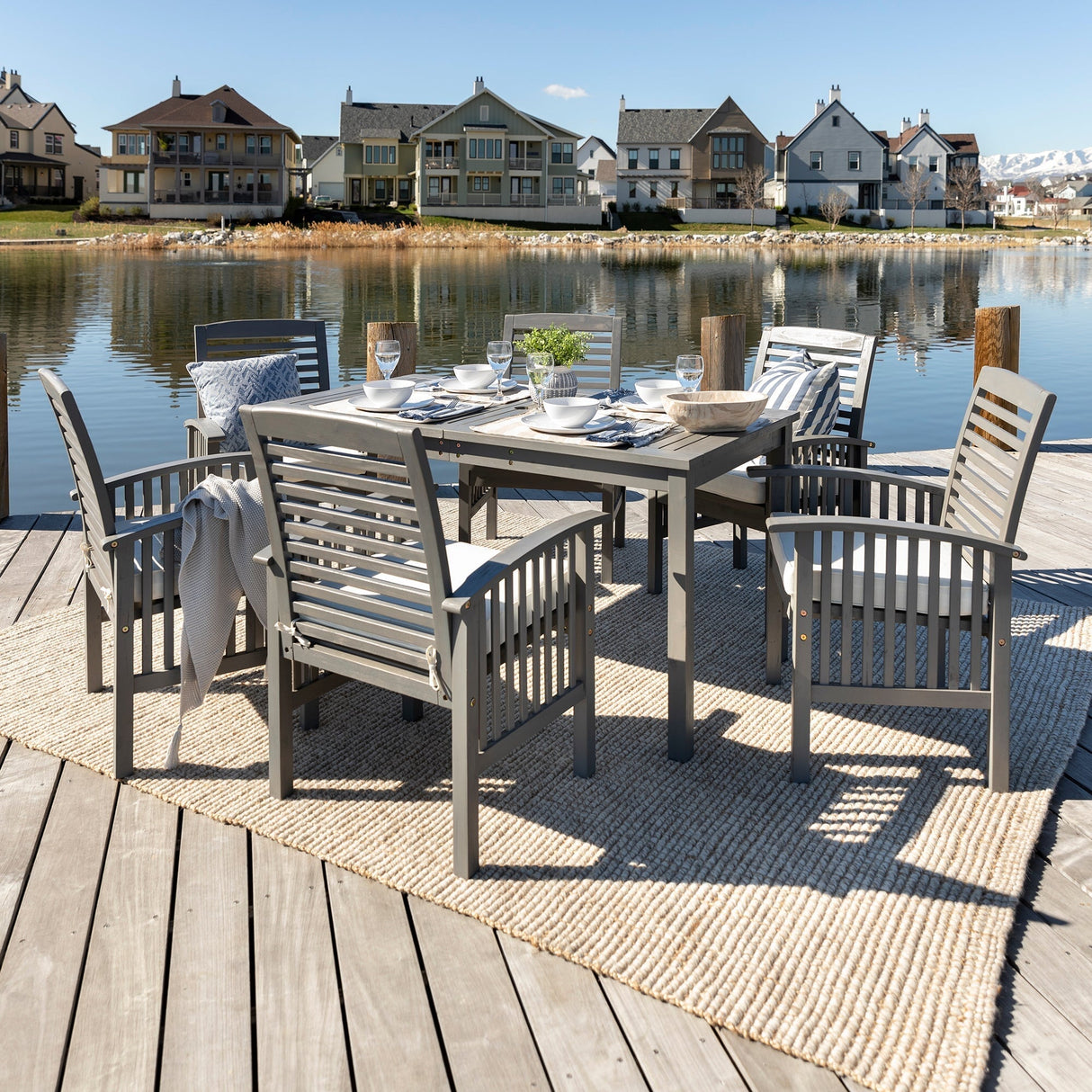 Midland 7-Piece Outdoor Patio Dining Set with Cushions