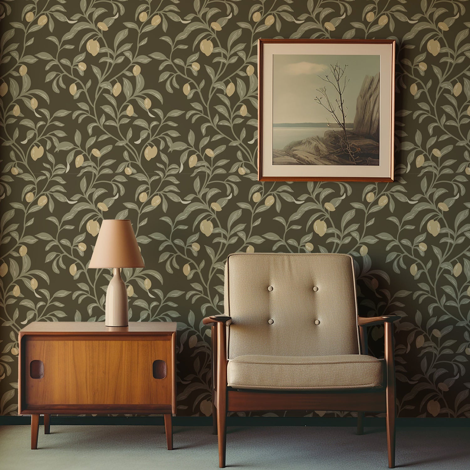 Olive Tree Wallpaper - Mediterranean Chic Style