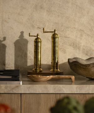 Ophelia Greek Salt + Pepper Mills, Set of 2