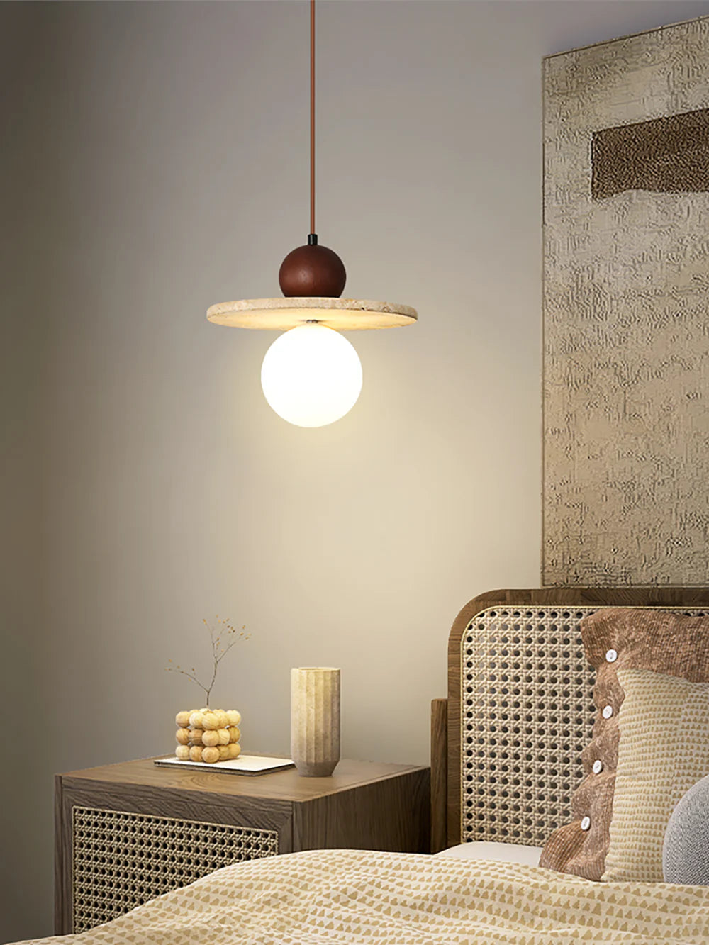 Ora Travertine Pendant Lamp