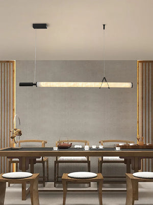 Organic Alabaster Linear Pendant Light