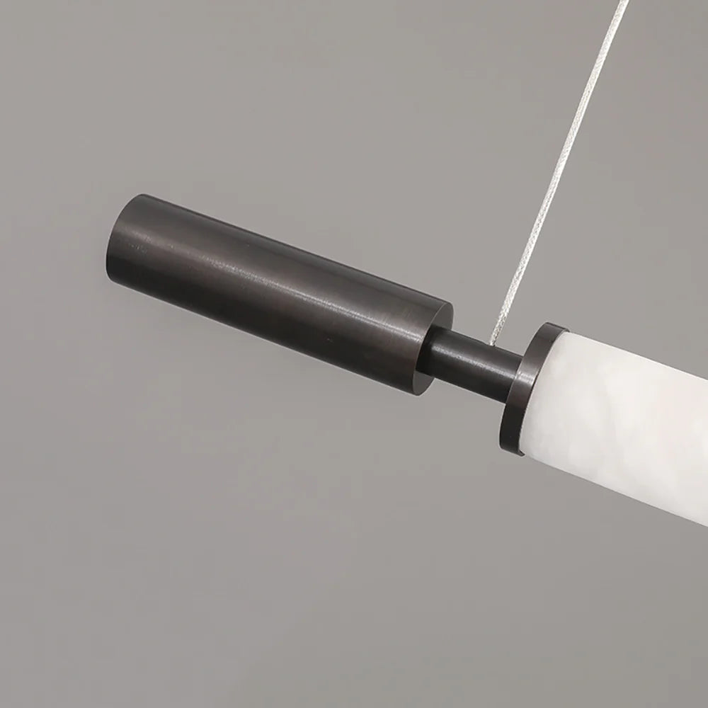 Organic Alabaster Linear Pendant Light