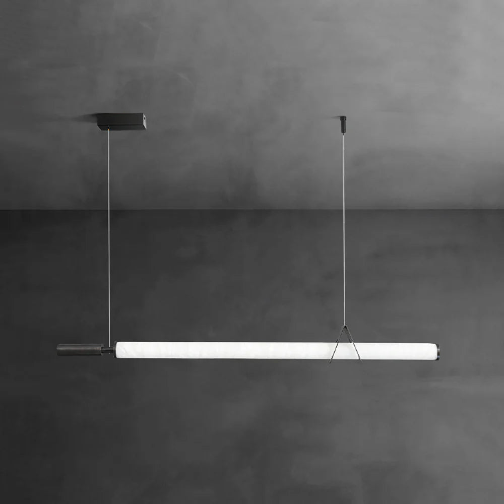 Organic Alabaster Linear Pendant Light