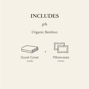 Organic Bamboo Sateen Duvet Cover Set
