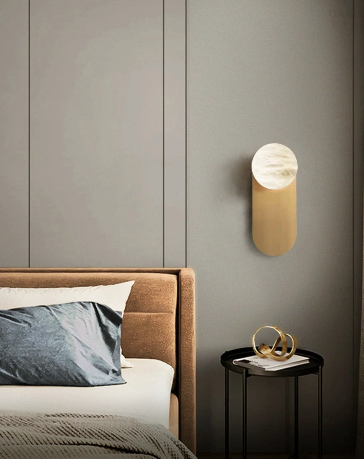 Oval Adrion Alabaster Spherical Wall Light