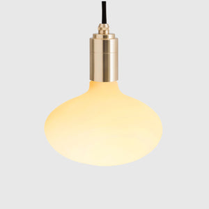 Oval Dim to Warm Pendant Light in Brass