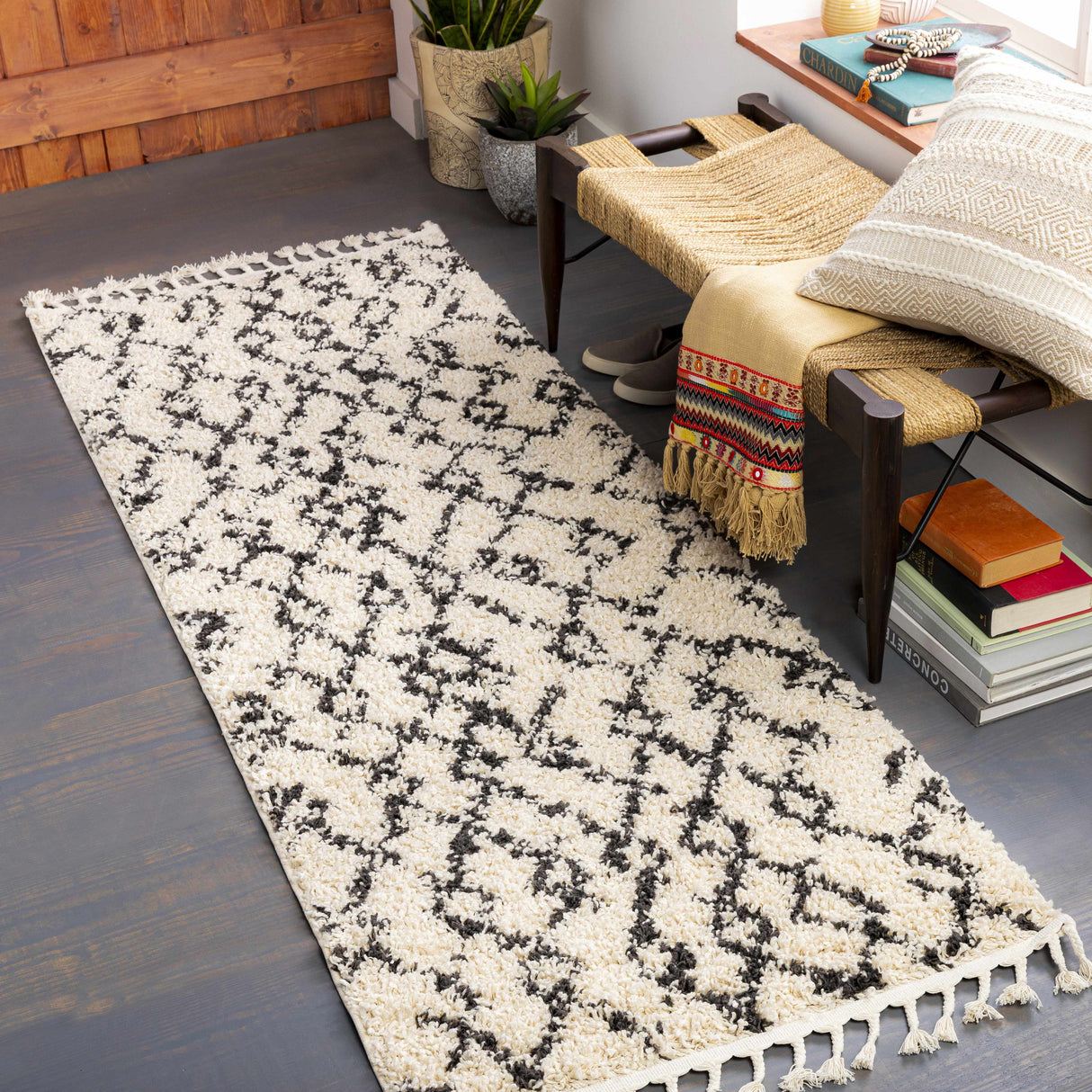 Pahala Moroccan Shag Area Rug - Clearance