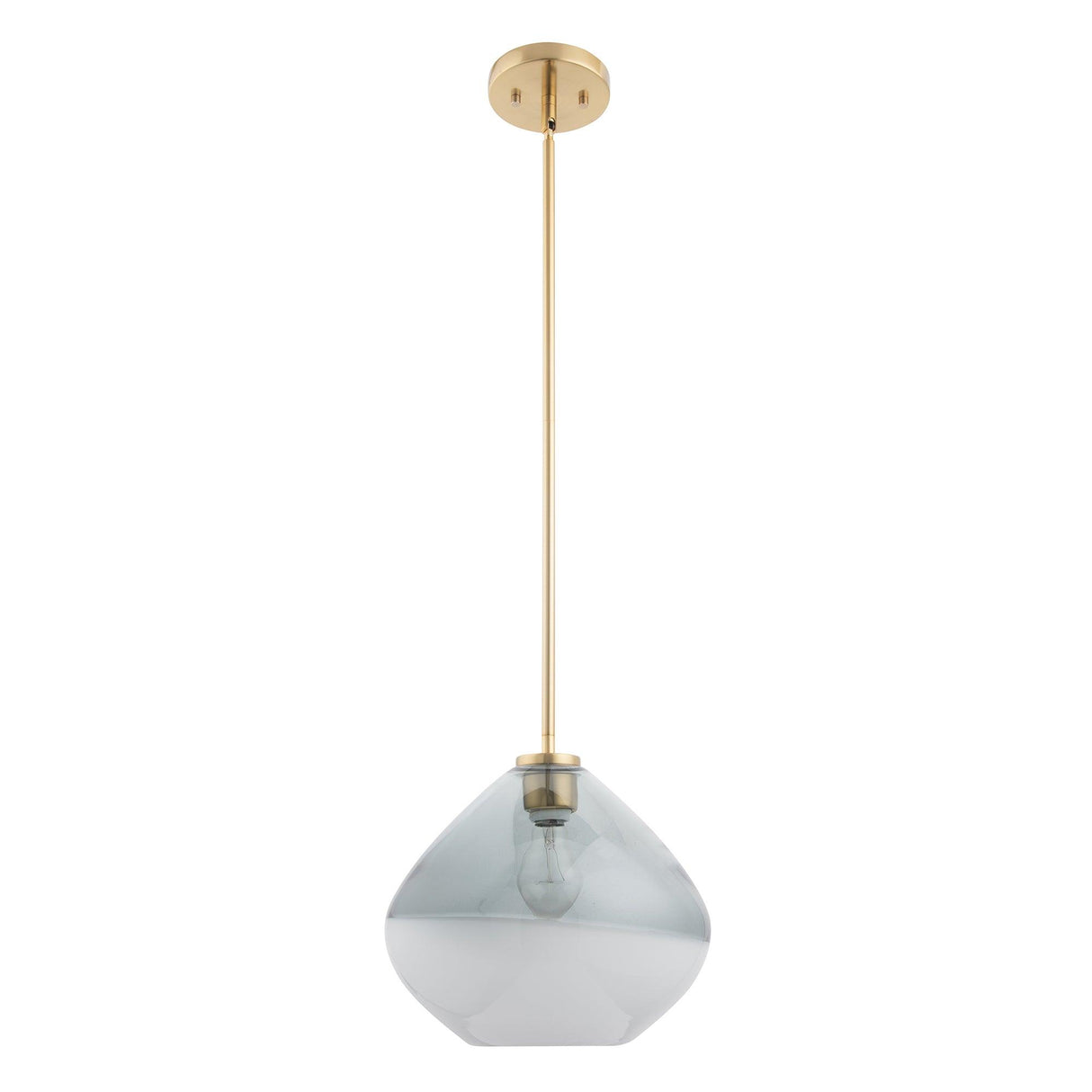 Pheobe 1-light Modern Handblown Glass Island Pendant Light