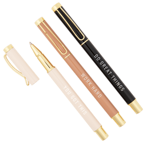 Motivational Metal Pen Set