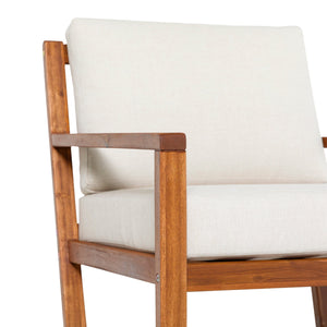 Prenton Modern Solid Wood Outdoor Club Chair