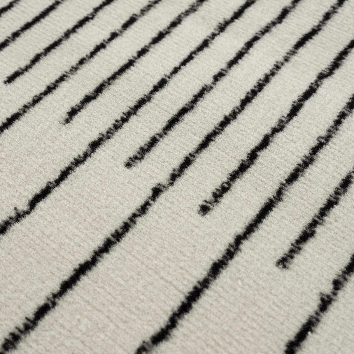 Angus Abstract Black and White Area Rug