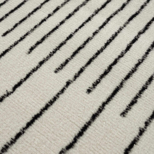 Angus Abstract Black and White Area Rug