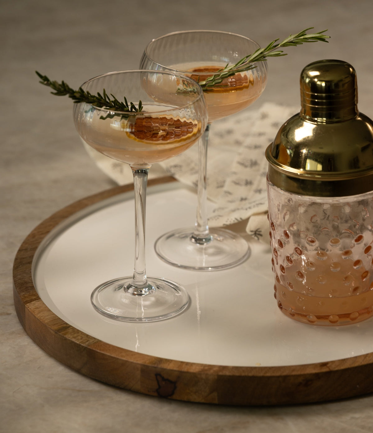 Palmer Wood + White Tray