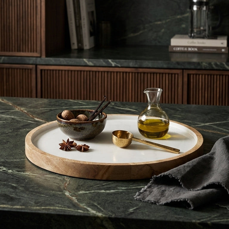Palmer Wood + White Tray