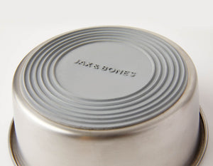 Slow Feeder Dog Bowl Blue - Anti Slip Stainless Steel