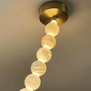 Pearl Alabaster Necklace Chandelier