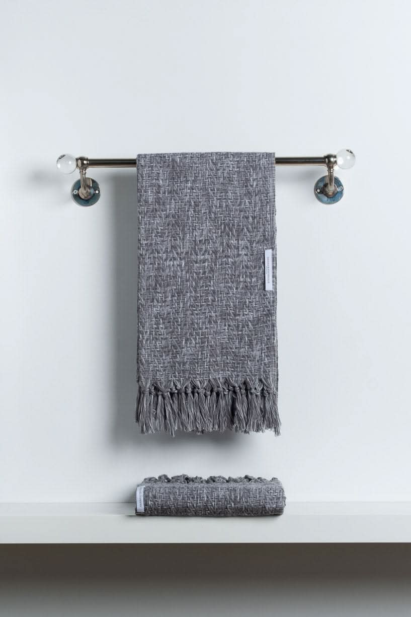 Pestemal Denim Gray Ombre Linen