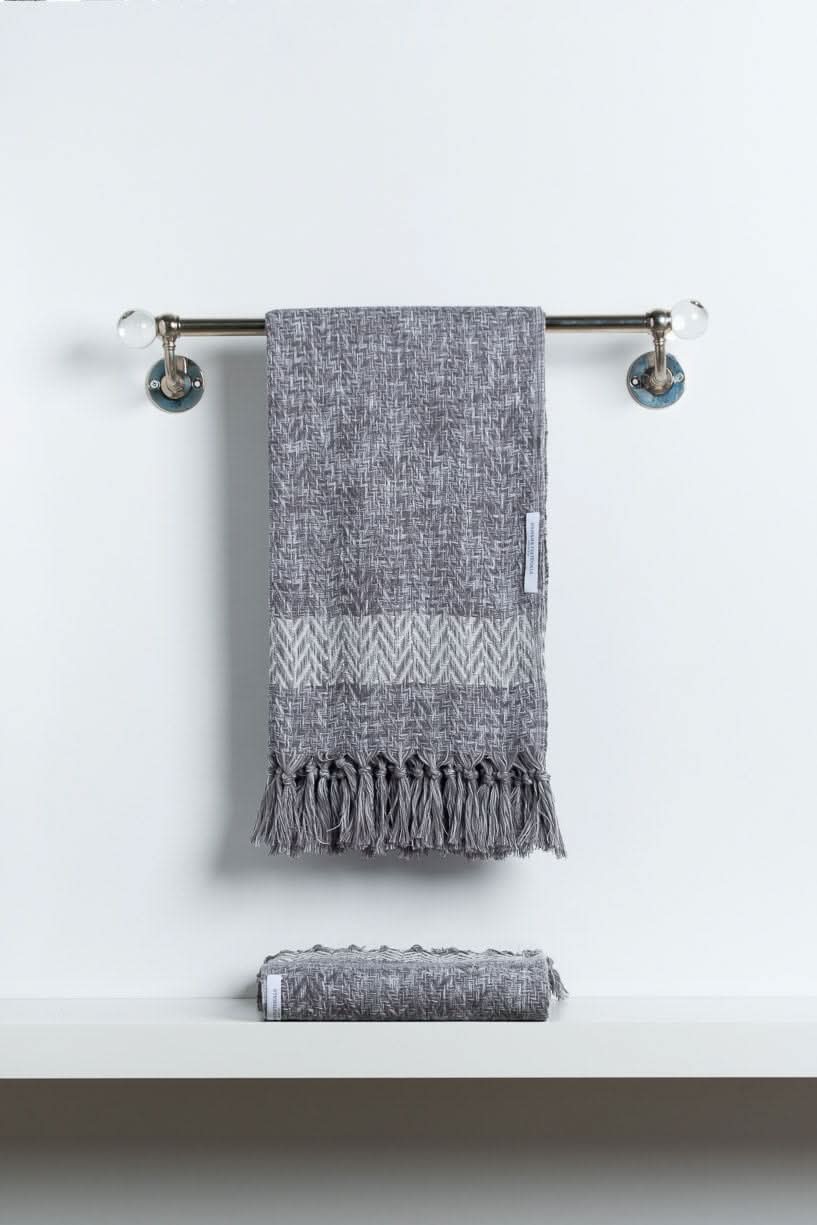 Pestemal Denim Gray Ombre Linen