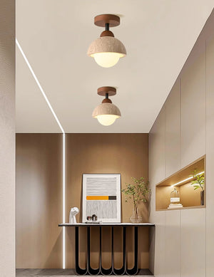 Piedra Travertine Ceiling Light