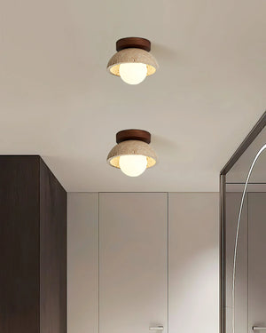 Piedra Travertine Ceiling Light