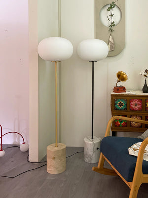 Pillar Lumina Glass Orb Floor Lamp