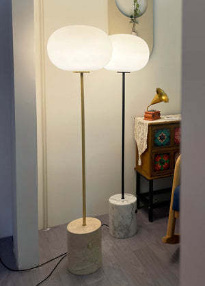 Pillar Lumina Glass Orb Floor Lamp