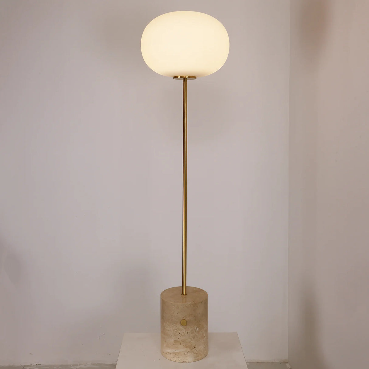 Pillar Lumina Glass Orb Floor Lamp