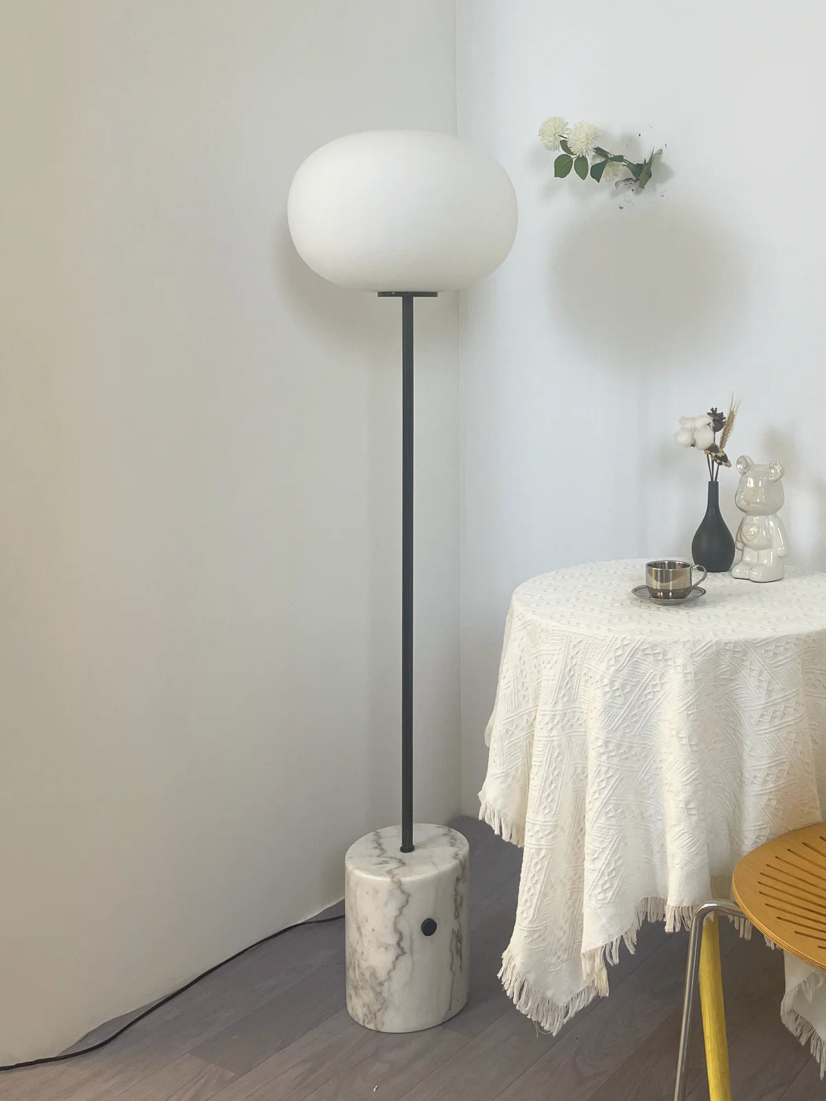 Pillar Lumina Glass Orb Floor Lamp