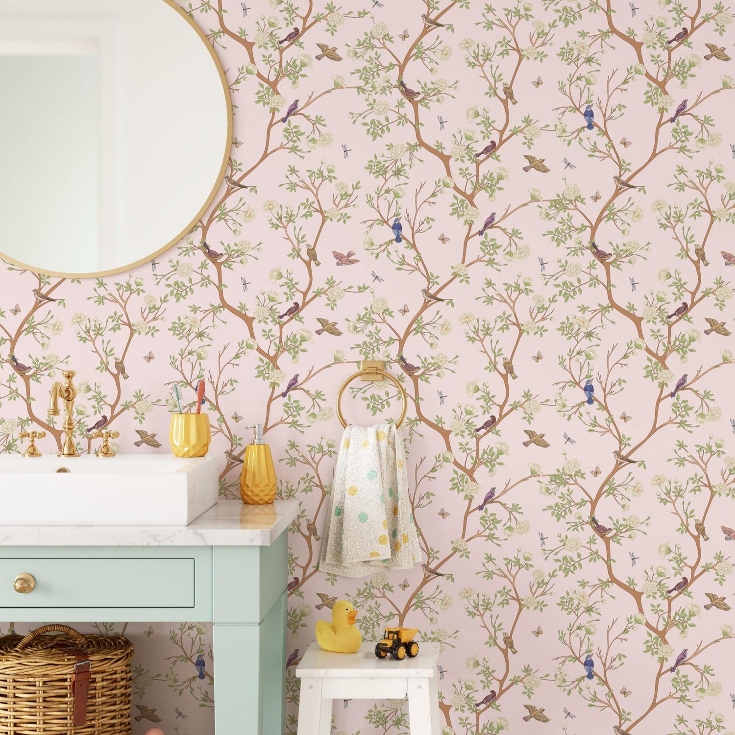 Chinoiserie Blossom Tree Wallpaper
