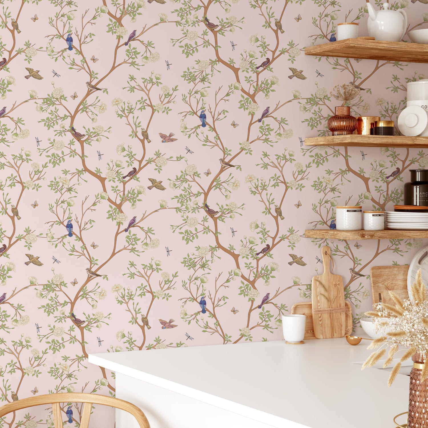Chinoiserie Blossom Tree Wallpaper