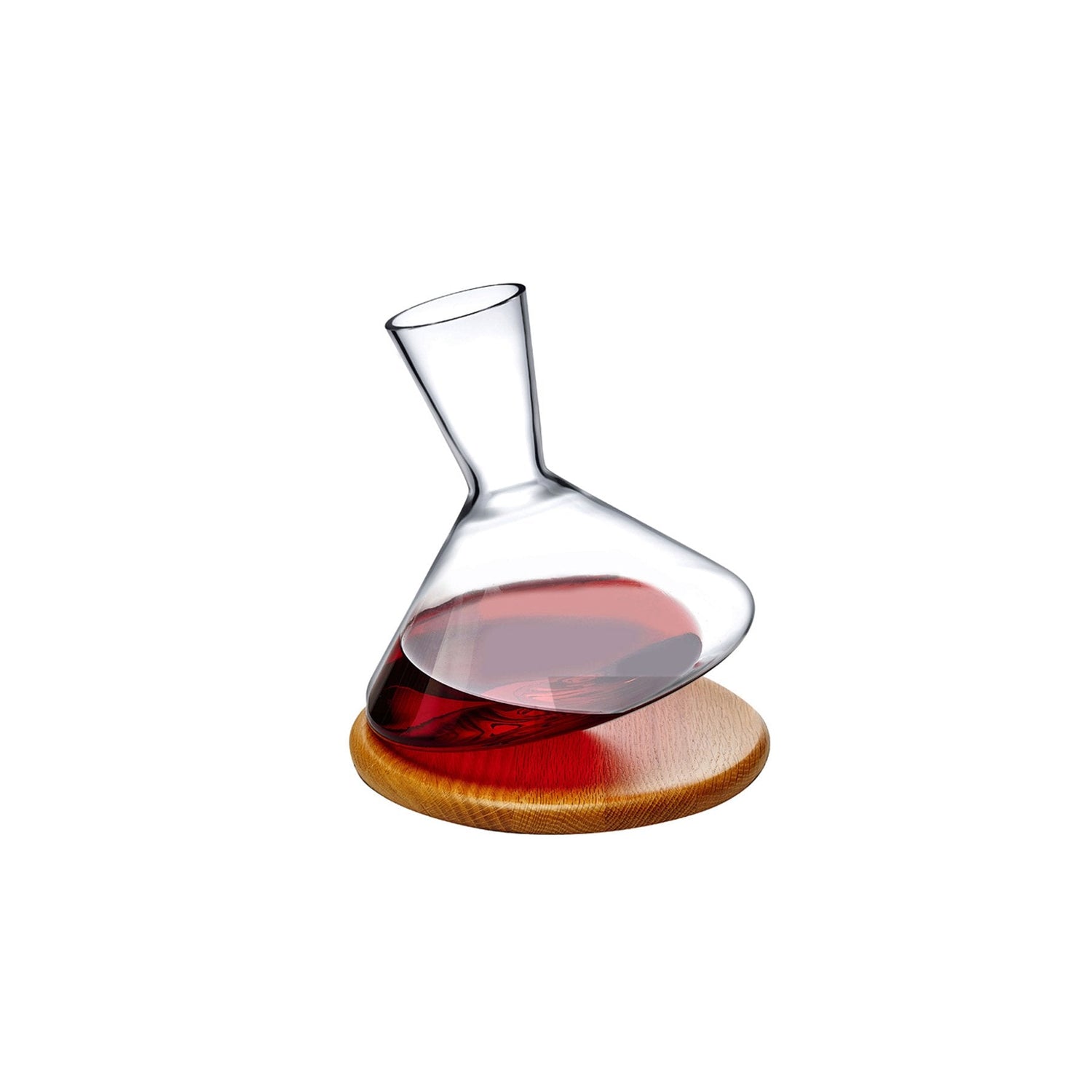 Balance Wine Decanter With Wooden Base