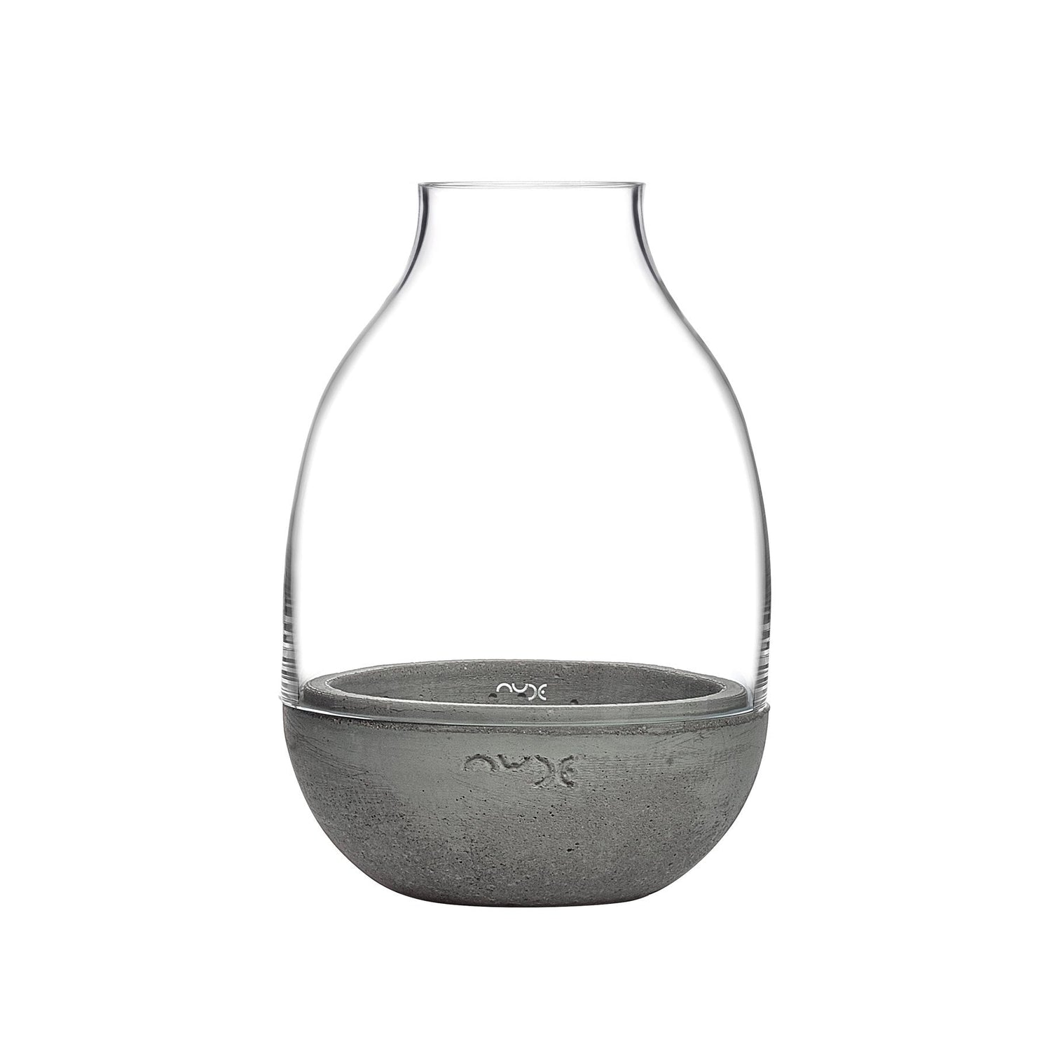 Eden Mini Terrarium Clear with Moulded Concrete Base