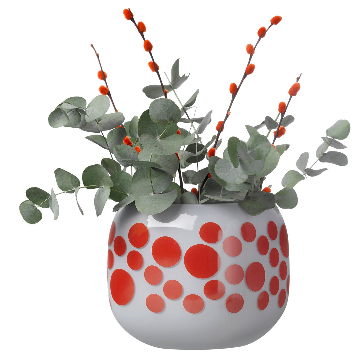 Mono Box Vase Medium Polka Dotted
