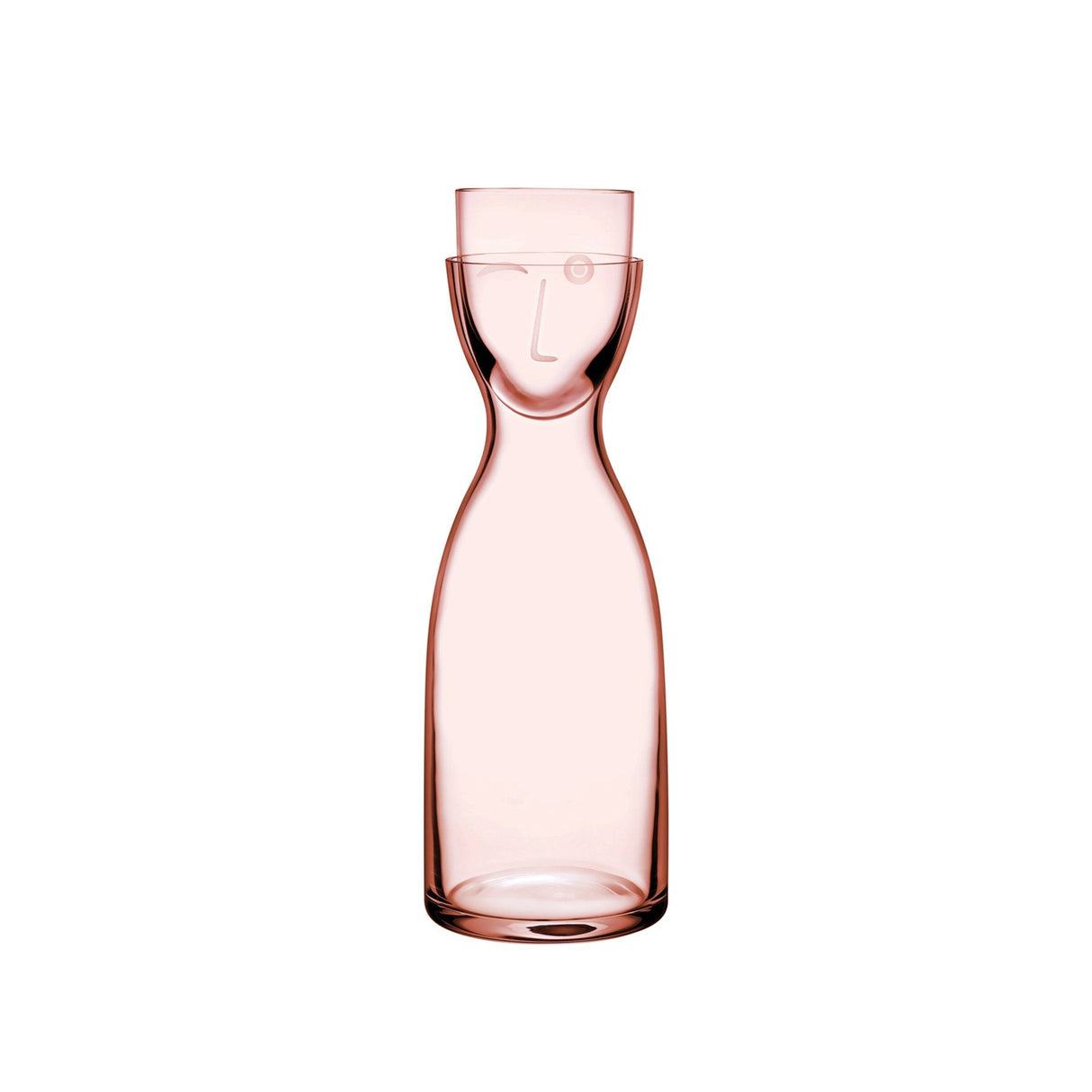 Mr. & Mrs. Night Water Set Tall Dusty Rose