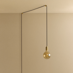 Gaia Plug-In Pendant in Brass
