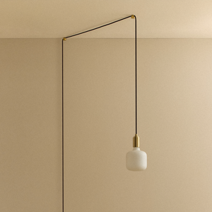 Oblo Plug-In Pendant in Brass