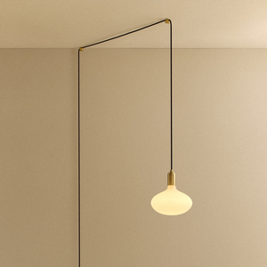 Oval II Plug-In Pendant in Brass