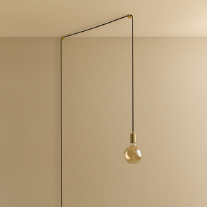 Voronoi I Plug-In Pendant in Brass
