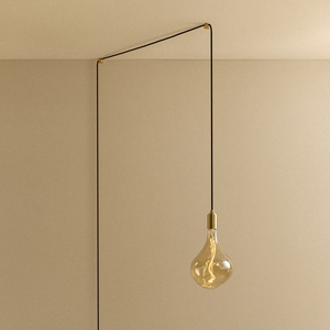 Voronoi II Plug-In Pendant in Brass