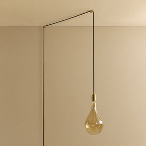 Voronoi III Plug-In Pendant in Brass