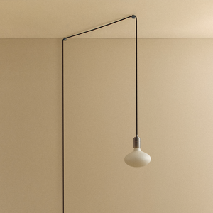 Oval Plug-In Pendant in Graphite
