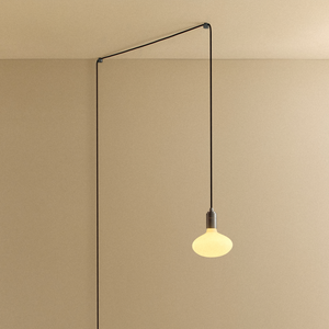 Oval Plug-In Pendant in Graphite